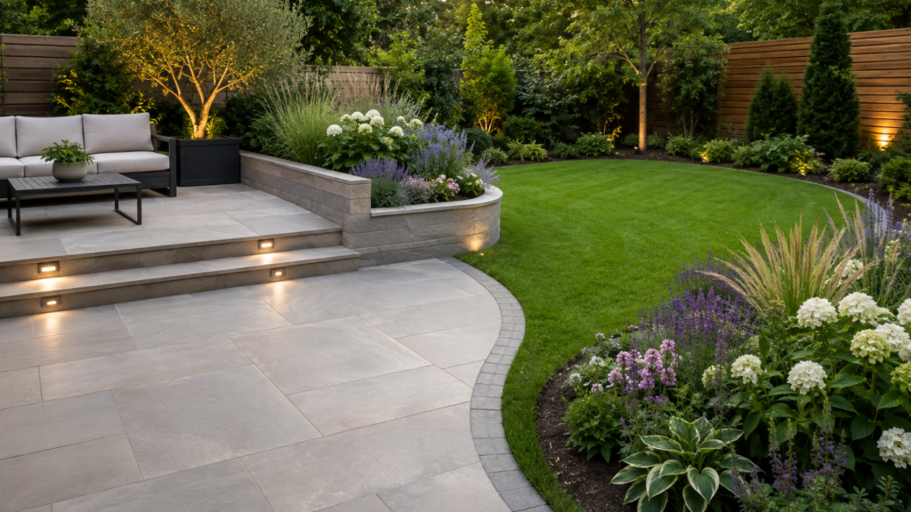 Blend Hardscaping and Softscaping